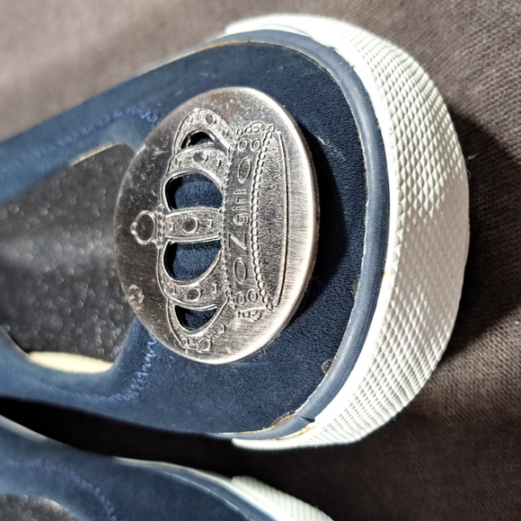 Zigi Girl Navy Blue Nubuck Suede Leather Slip Ons VG- US 7.5 - Picture 5 of 16